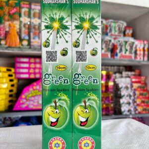 10 cm Green Sparklers