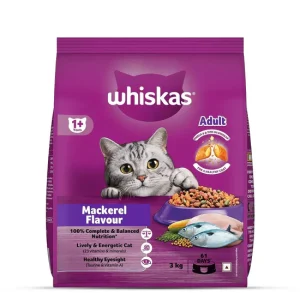 whiskas mackerel dry cat food – all breeds adult (1+ year)